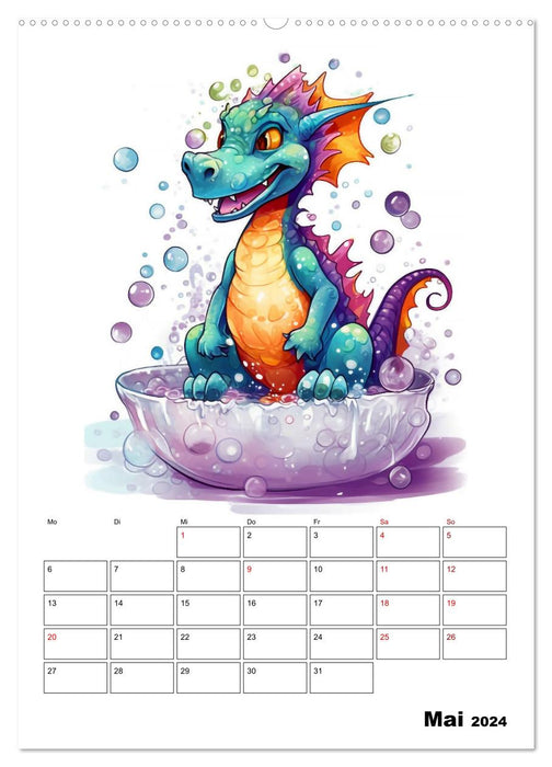 Niedliche Drachen (CALVENDO Wandkalender 2024)