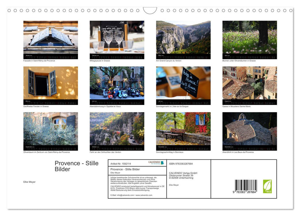 Provence 2024 - Stille Bilder (CALVENDO Wandkalender 2024)