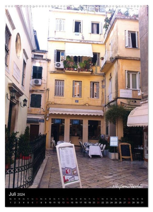 Die Altstadtgassen von Korfu Kerkyra (CALVENDO Premium Wandkalender 2024)