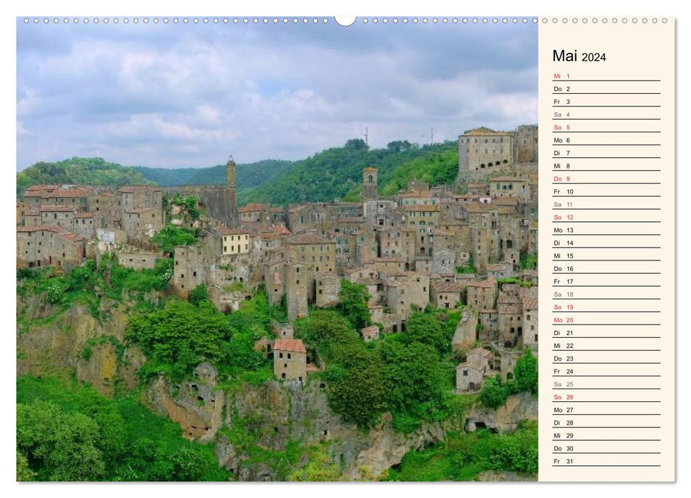 Tuscany - Magnificent Buildings (CALVENDO Wall Calendar 2024) 