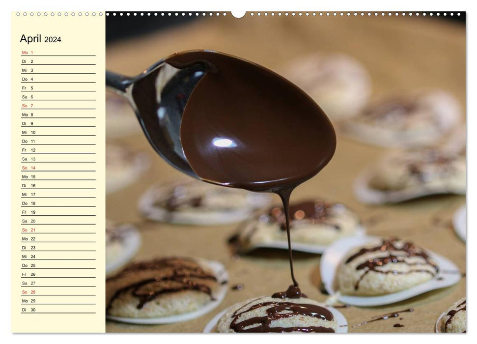 Schokolade. Von der Kakaobohne zur Köstlichkeit (CALVENDO Premium Wandkalender 2024)