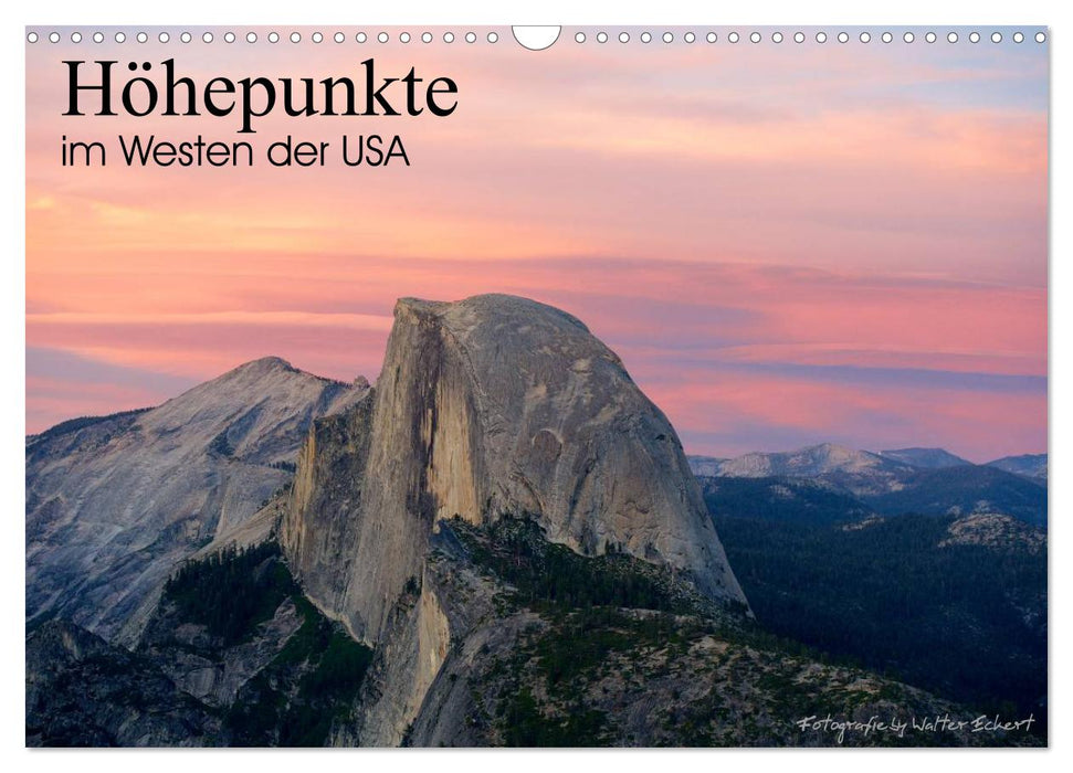 Highlights in the Western USA (CALVENDO wall calendar 2024) 