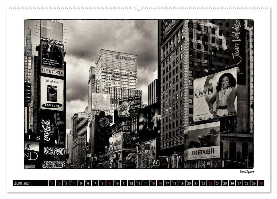 Manhattan Memories - Erinnerungen an New York (CALVENDO Premium Wandkalender 2024)