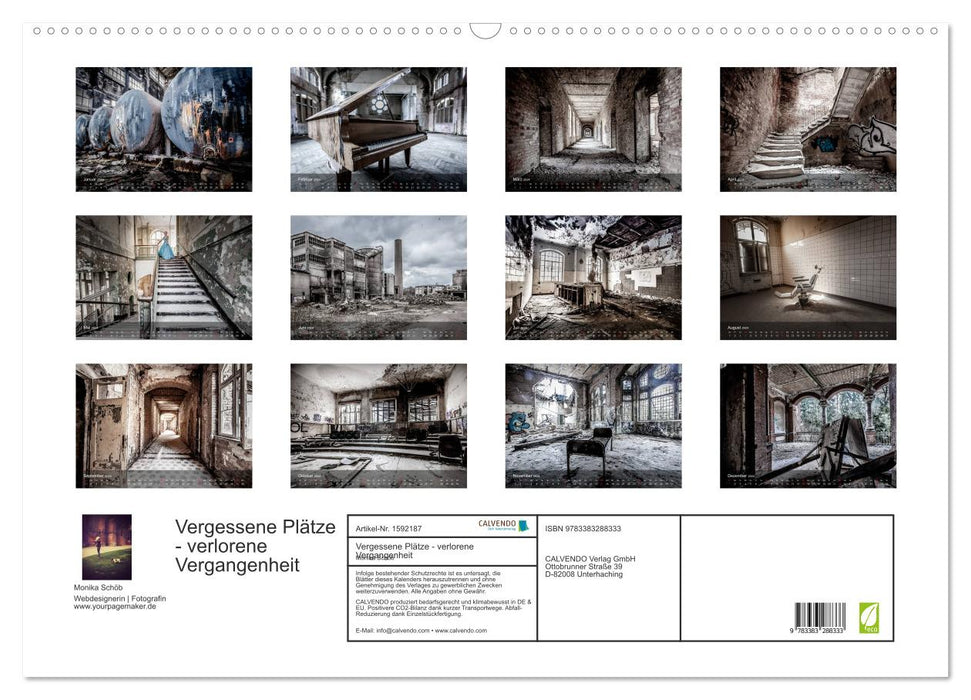 Forgotten places - lost past (CALVENDO wall calendar 2024) 