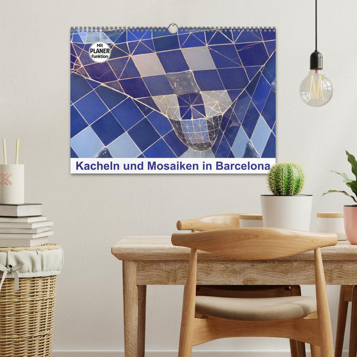 Kacheln und Mosaiken in Barcelona (CALVENDO Wandkalender 2024)