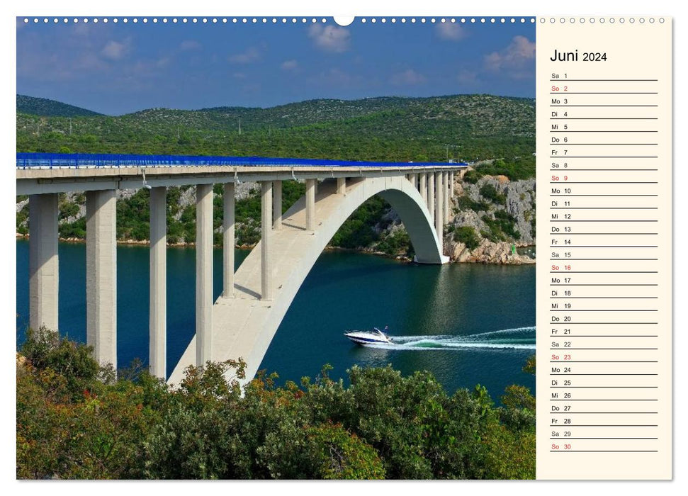 Šibenik und die Krka - Unterwegs in Mitteldalmatien (CALVENDO Wandkalender 2024)