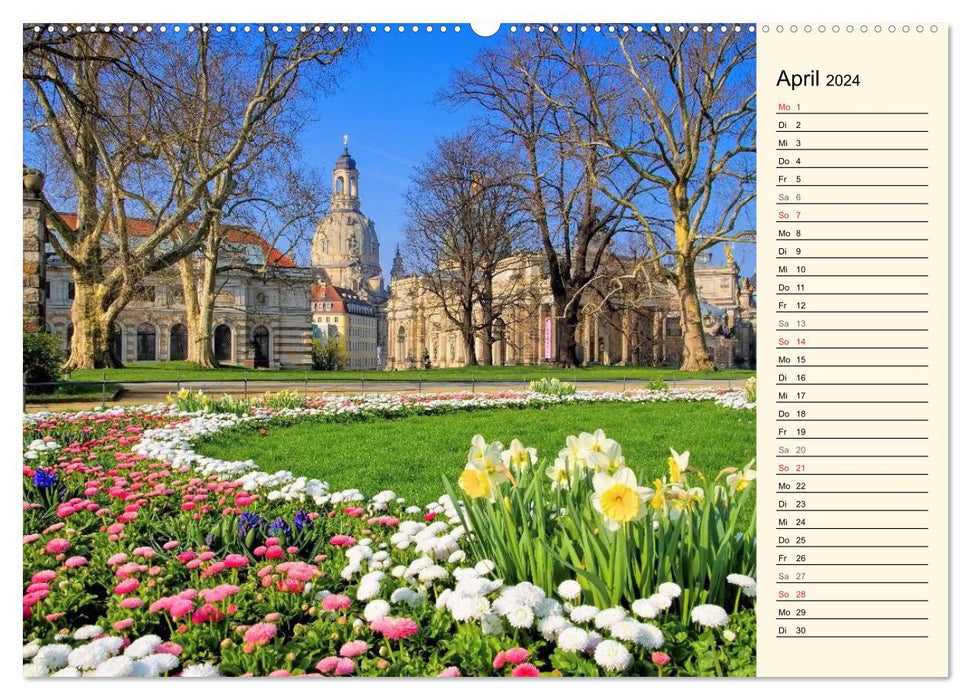 Dresden - Wunderschönes Elbflorenz (CALVENDO Wandkalender 2024)