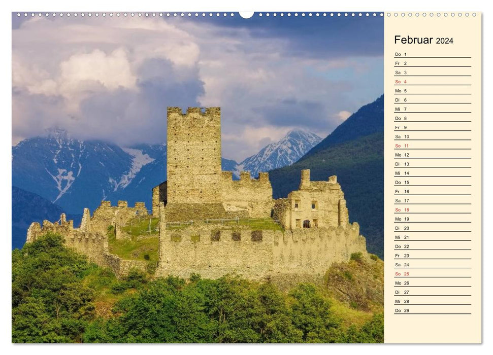 Burgen in Italien (CALVENDO Wandkalender 2024)