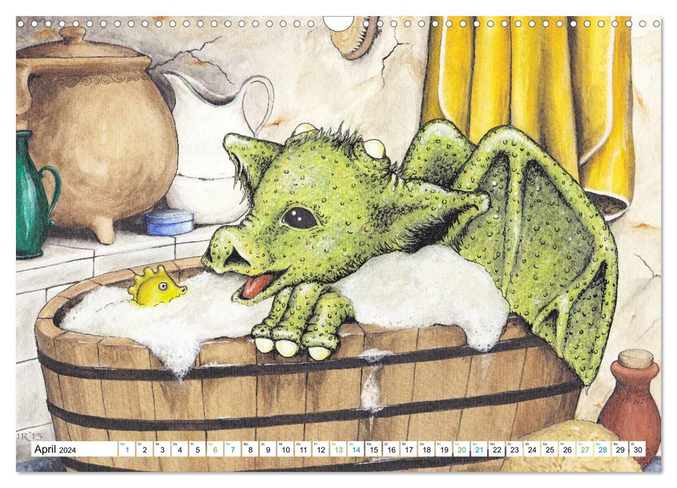 TEIFION The life of a baby dragon (CALVENDO wall calendar 2024) 