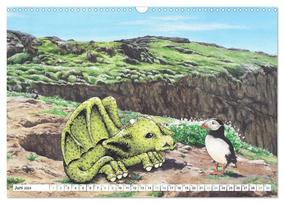 TEIFION The life of a baby dragon (CALVENDO wall calendar 2024) 