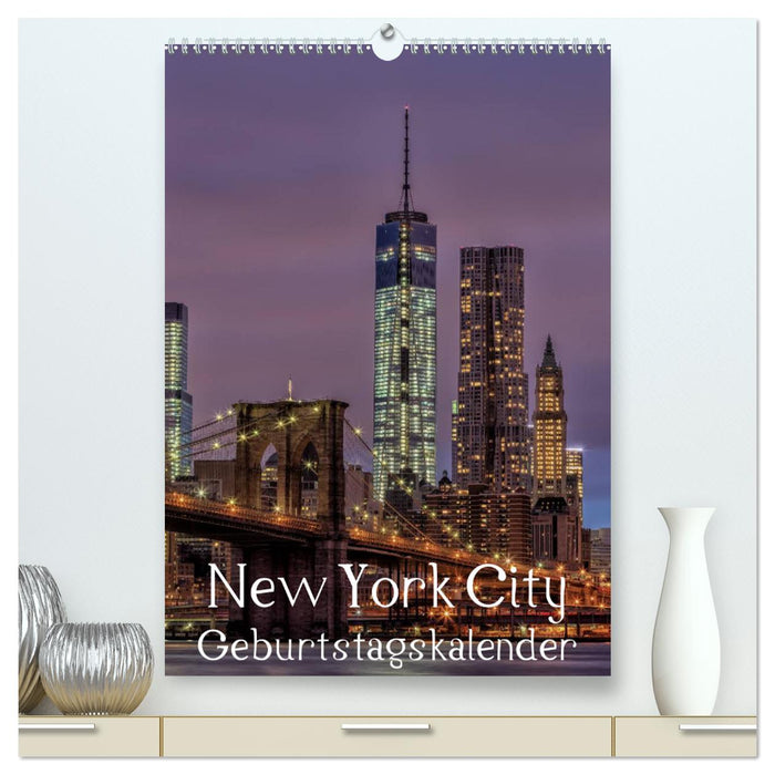 New York City Birthday Calendar (CALVENDO Premium Wall Calendar 2024) 