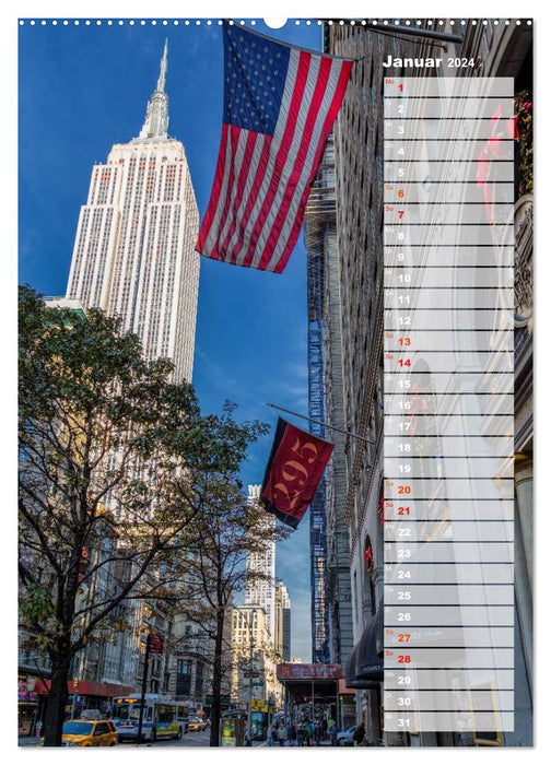 New York City Geburtstagskalender (CALVENDO Premium Wandkalender 2024)