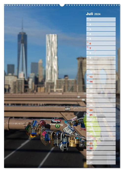 New York City Birthday Calendar (CALVENDO Premium Wall Calendar 2024) 