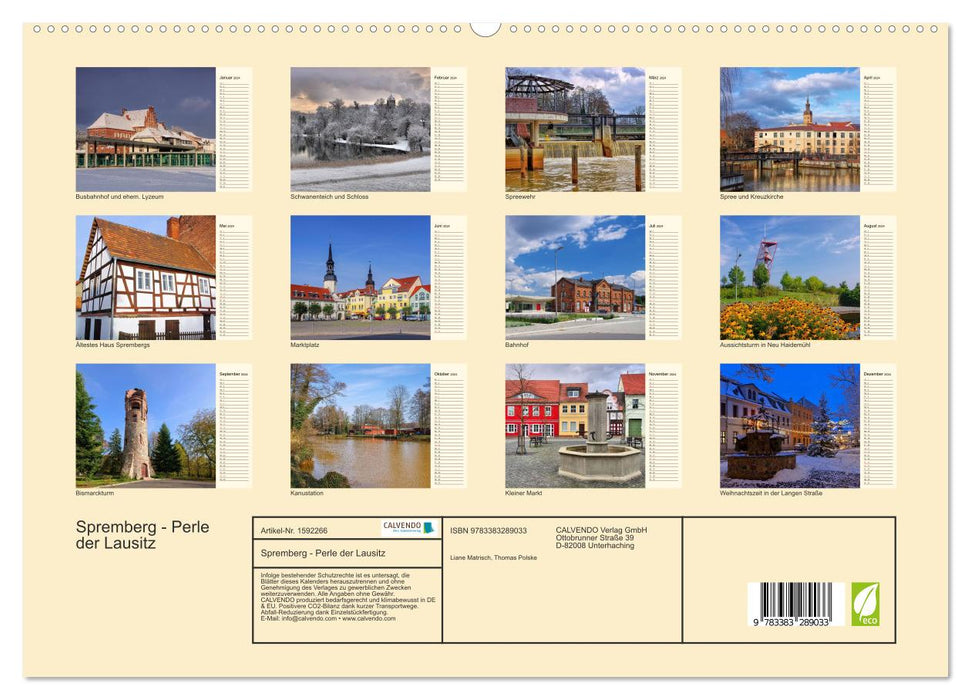 Spremberg - Pearl of Lausitz (CALVENDO Premium Wall Calendar 2024) 