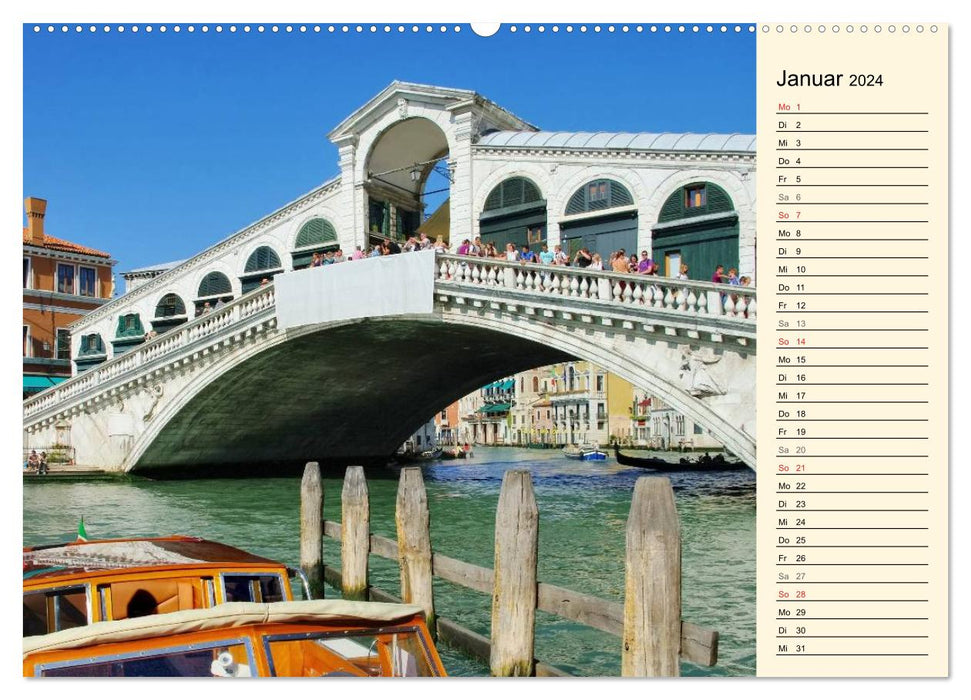 Venice - The wonderfully beautiful lagoon city (CALVENDO wall calendar 2024) 