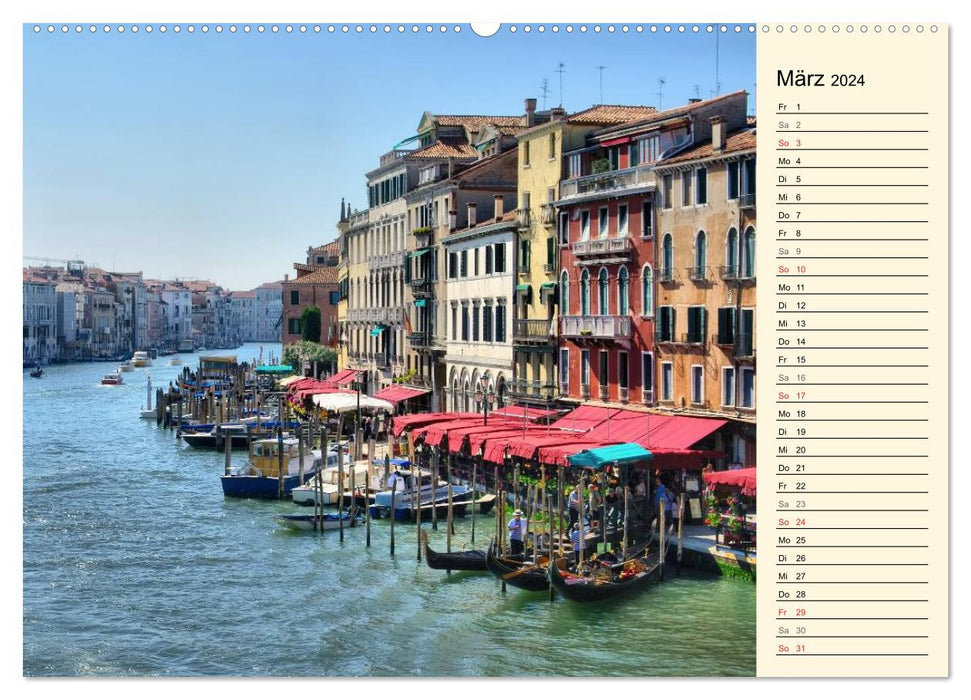 Venice - The wonderfully beautiful lagoon city (CALVENDO wall calendar 2024) 