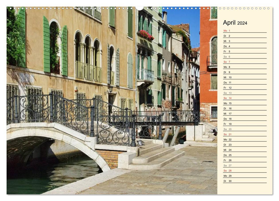 Venice - The wonderfully beautiful lagoon city (CALVENDO wall calendar 2024) 