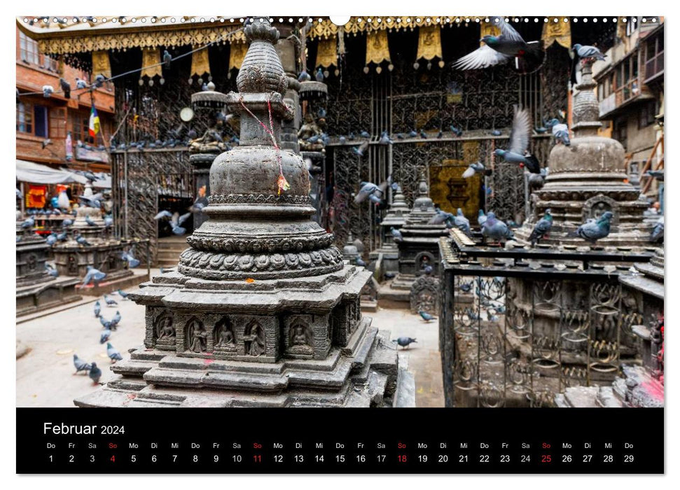 Nepal-The Kathmandu Valley after the earthquake (CALVENDO wall calendar 2024) 