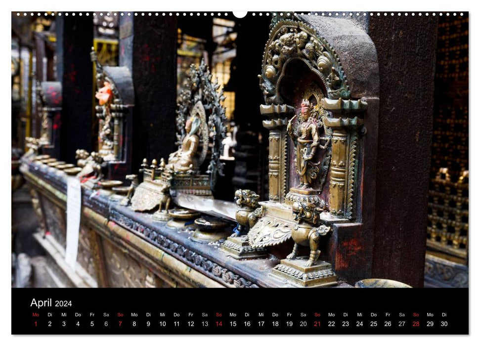 Nepal-The Kathmandu Valley after the earthquake (CALVENDO wall calendar 2024) 