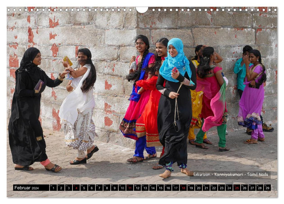 Der zauberhafte Süden Indiens (CALVENDO Wandkalender 2024)