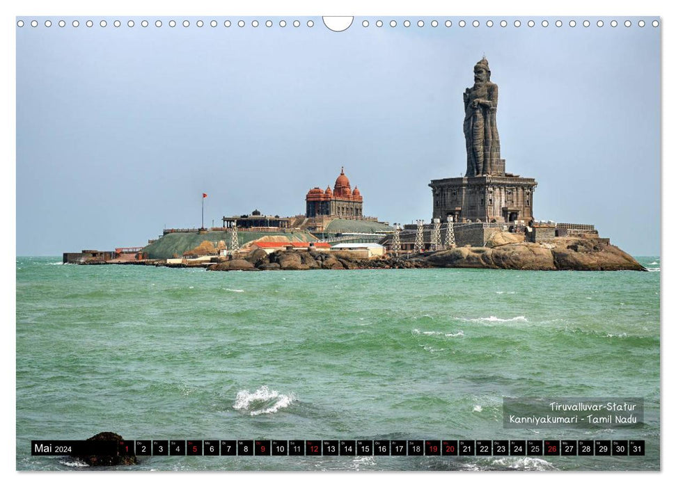 The magical south of India (CALVENDO wall calendar 2024) 