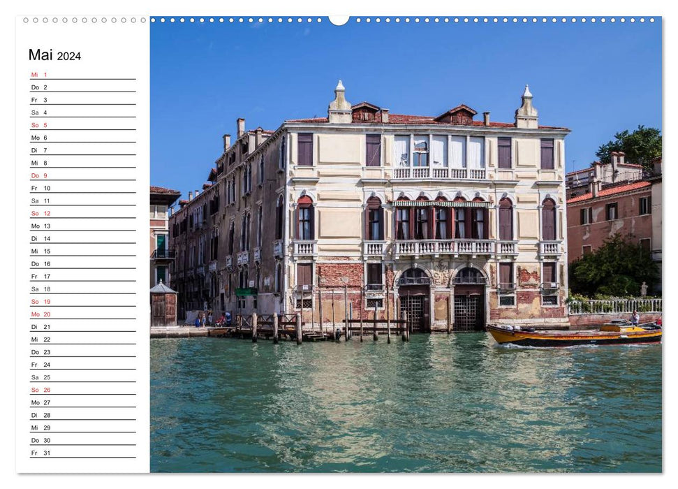 VENICE A tour on the Grand Canal (CALVENDO Premium Wall Calendar 2024) 