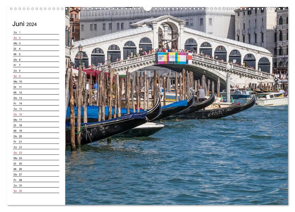 VENICE A tour on the Grand Canal (CALVENDO Premium Wall Calendar 2024) 