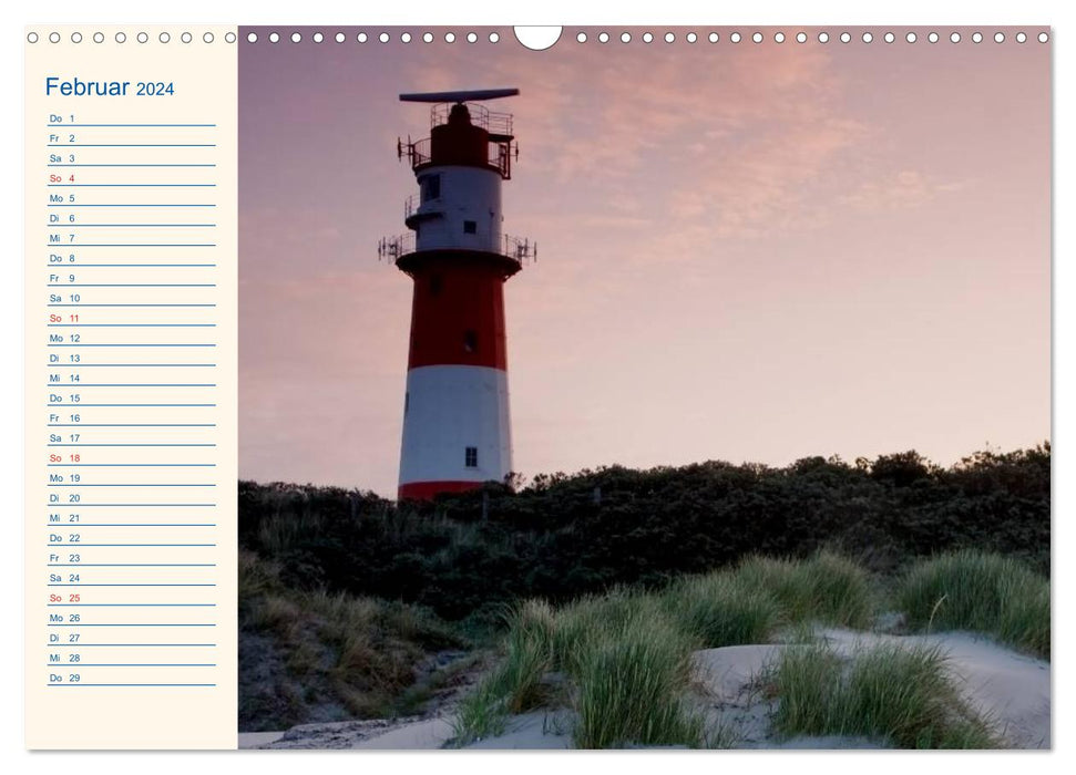 Urlaub auf Borkum (CALVENDO Wandkalender 2024)