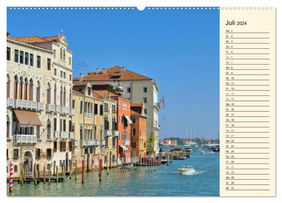 Venice - The wonderfully beautiful lagoon city (CALVENDO Premium Wall Calendar 2024) 