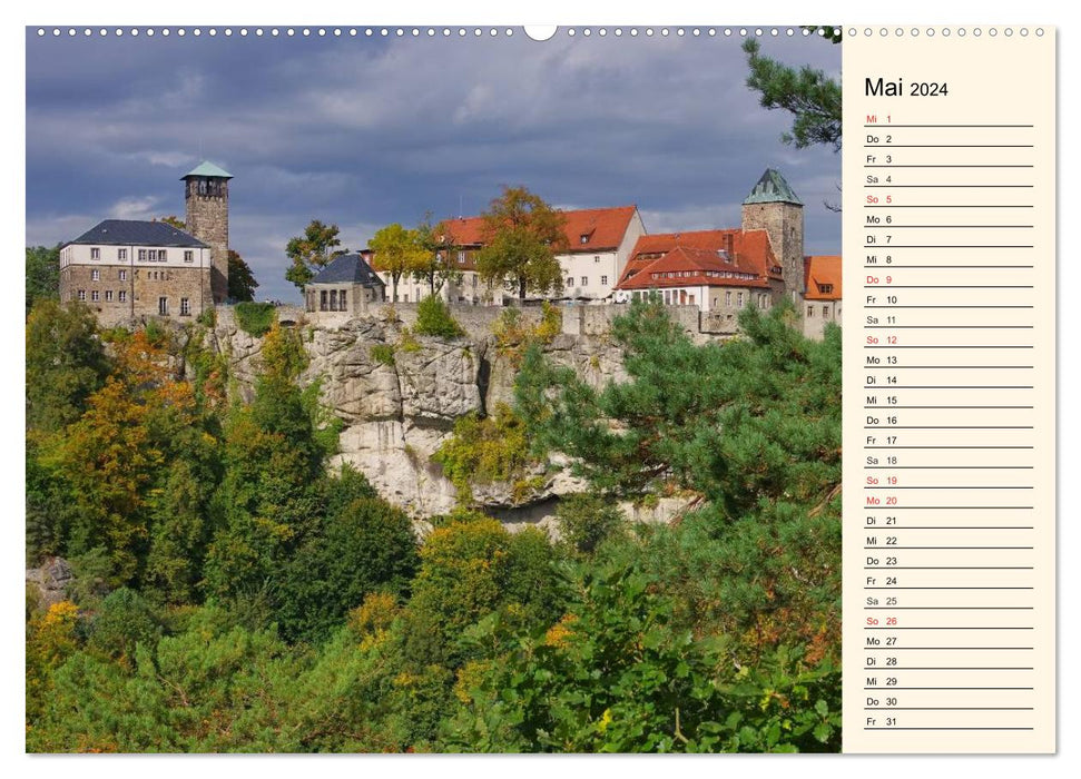 Elbe Sandstone Mountains (CALVENDO Premium Wall Calendar 2024) 