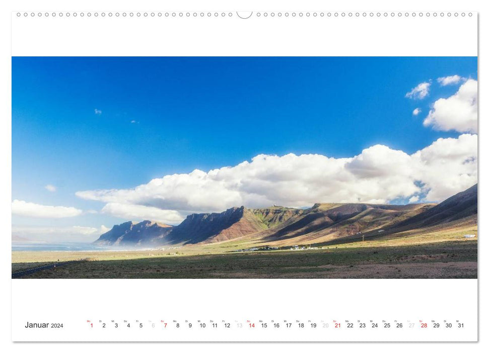 Lanzarote - Island of the Fire Mountains (CALVENDO Premium Wall Calendar 2024) 