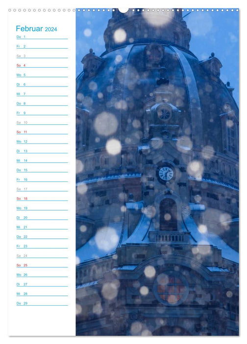 Frauenkirche Dresden (CALVENDO Premium Wandkalender 2024)