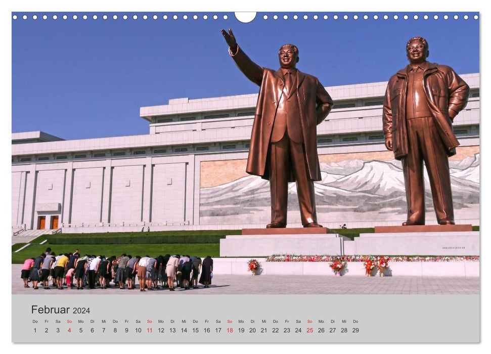 Impressionen aus Nordkorea (CALVENDO Wandkalender 2024)