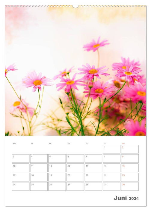 Blumige Fotomalerei (CALVENDO Premium Wandkalender 2024)