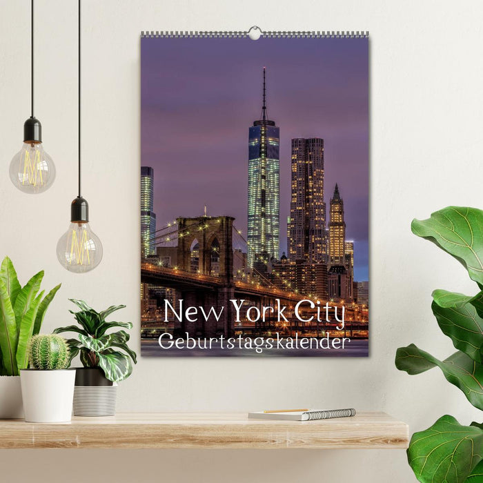 New York City Geburtstagskalender (CALVENDO Wandkalender 2024)