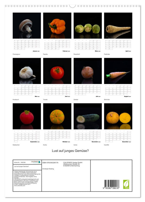 Lust auf junges Gemüse? (CALVENDO Premium Wandkalender 2024)