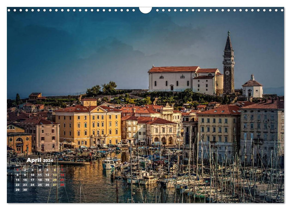 Märchen Stadt Piran (CALVENDO Wandkalender 2024)