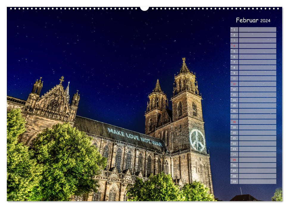 Der Magdeburger Dom 2024 (CALVENDO Wandkalender 2024)