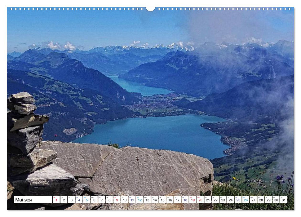 Grüezi . Landschaften in der Schweiz (CALVENDO Premium Wandkalender 2024)