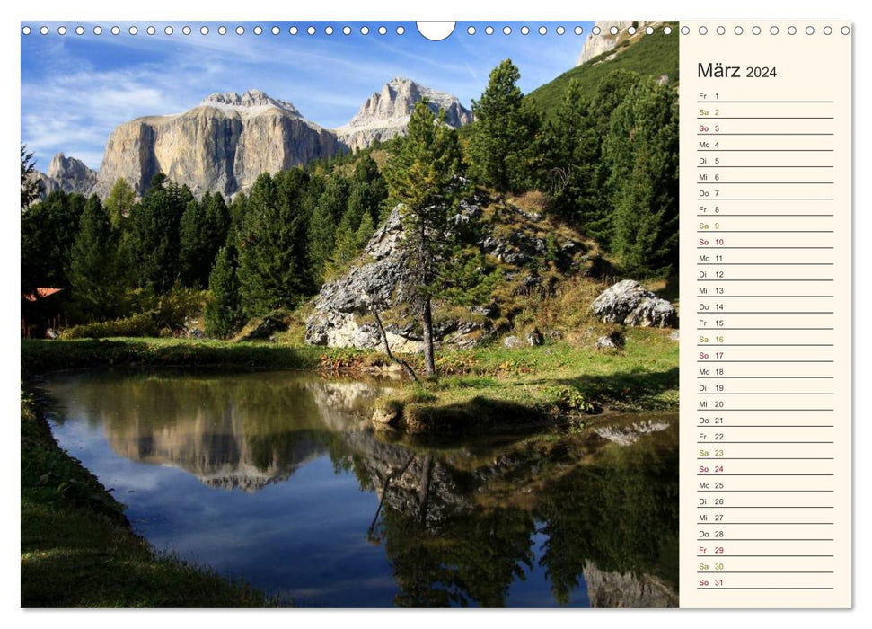 Weltnaturerbe DOLOMITEN (CALVENDO Wandkalender 2024)