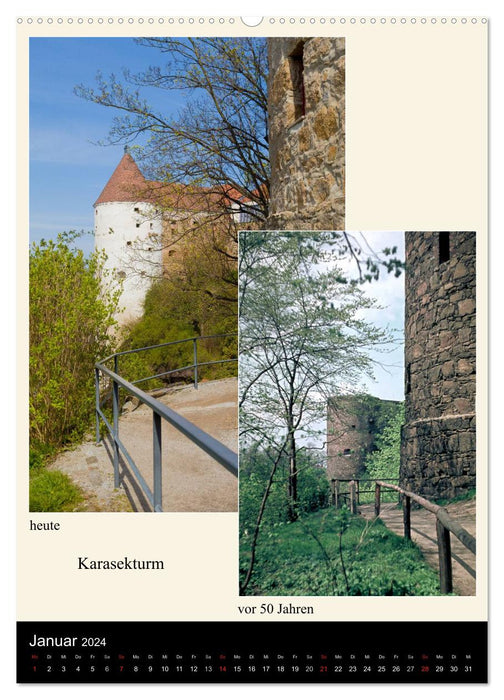 Bautzen 50 years ago and today (CALVENDO Premium Wall Calendar 2024) 