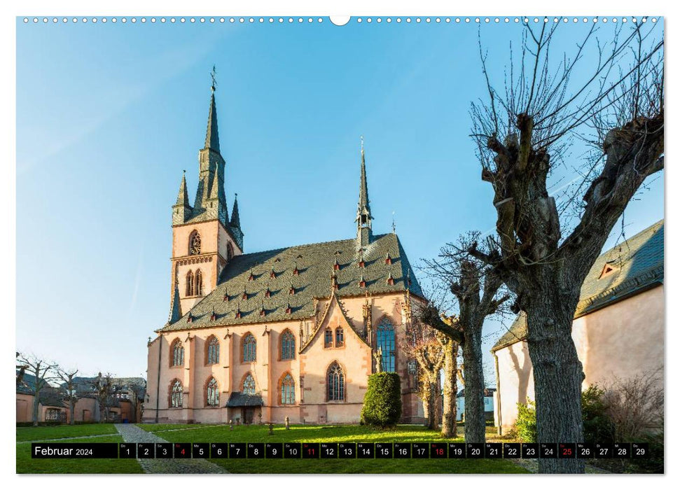 Sacred buildings in Southwest Germany (CALVENDO Premium Wall Calendar 2024) 