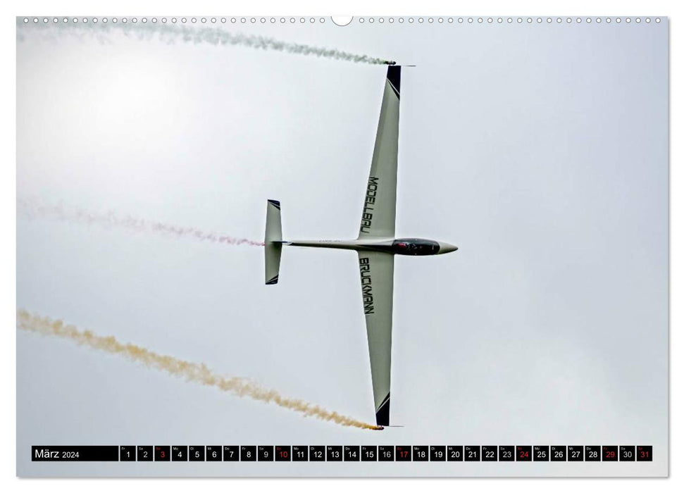 Model aircraft over Friedrichshafen (CALVENDO Premium Wall Calendar 2024) 