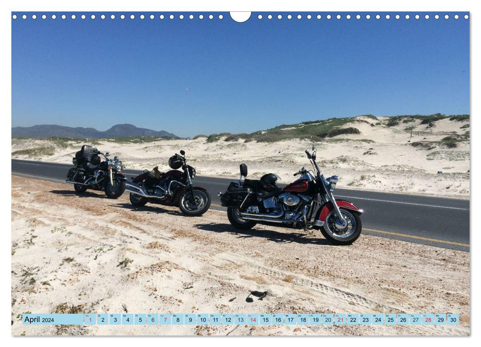 With Harleys in the Western Cape (CALVENDO wall calendar 2024) 
