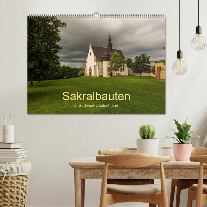 Sacred buildings in Southwest Germany (CALVENDO wall calendar 2024) 