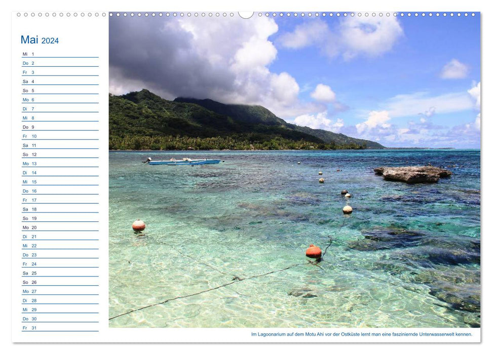 South Sea island of Mo'orea (CALVENDO wall calendar 2024) 