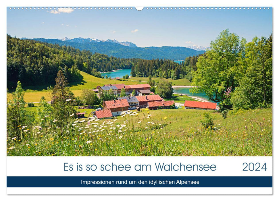 Es is so schee am Walchensee 2024 (CALVENDO Wandkalender 2024)