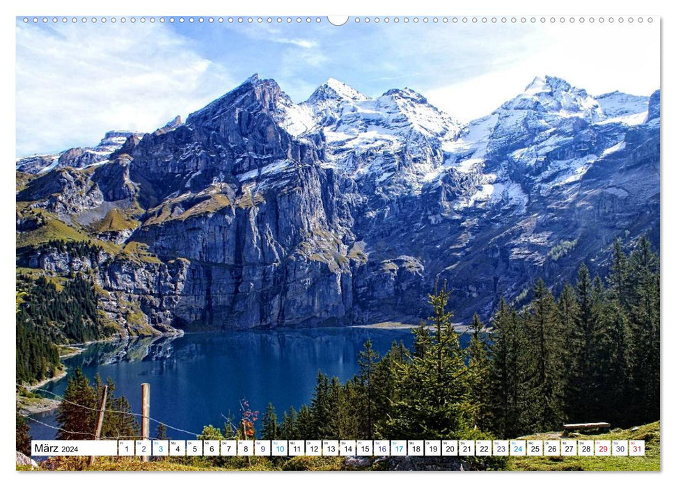 Hello . Landscapes in Switzerland (CALVENDO wall calendar 2024) 