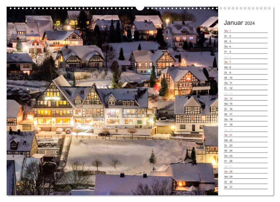 Sauerländer Fachwerkidylle (CALVENDO Premium Wandkalender 2024)