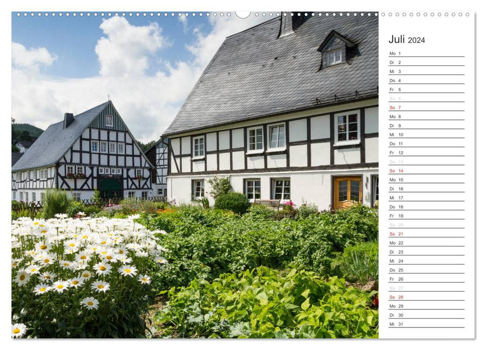 Sauerländer Fachwerkidylle (CALVENDO Premium Wandkalender 2024)